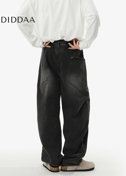 White Loose Fit Casual Jeans with Reinforced Seams - Men’s Jeans