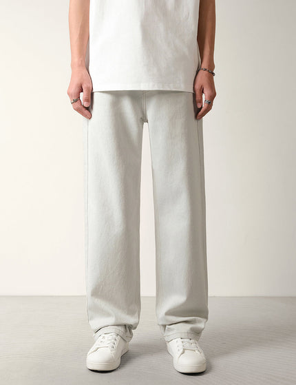 White Loose Fit Cotton Wash Jeans for Men - 28 / White - Men’s Jeans