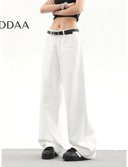 White Loose Fit High Waist Wide Leg Jeans - S / White - Women’s Jeans
