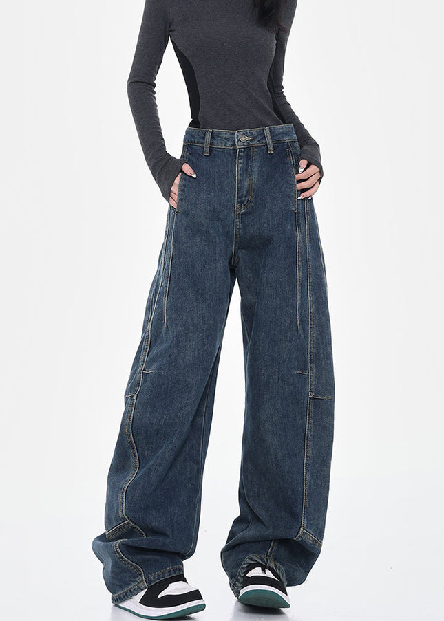 White Loose Fit Scimitar Jeans Women’s Wide Leg Pants - Women’s Jeans