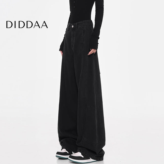 White Loose Fit Scimitar Jeans Women’s Wide Leg Pants - Women’s Jeans