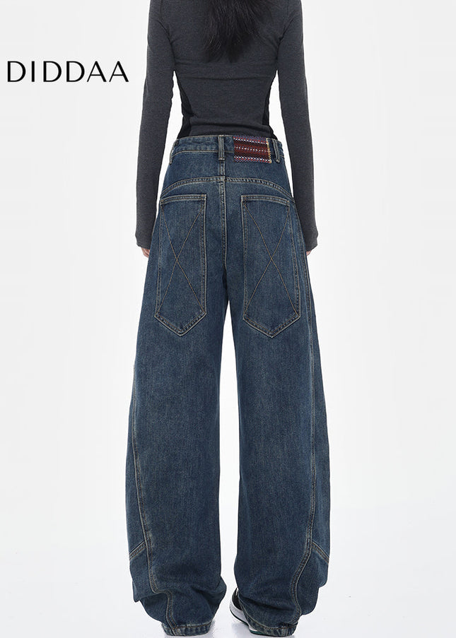 White Loose Fit Scimitar Jeans Women’s Wide Leg Pants - Women’s Jeans