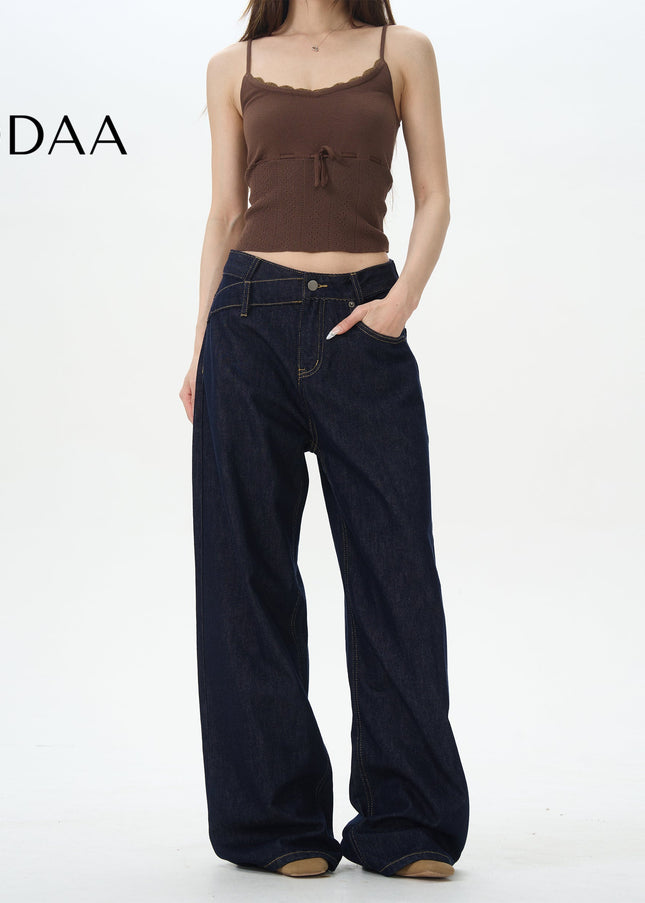 White Relaxed Fit High-Quality Men’s Jeans - S / Dark Blue - Women’s Jeans