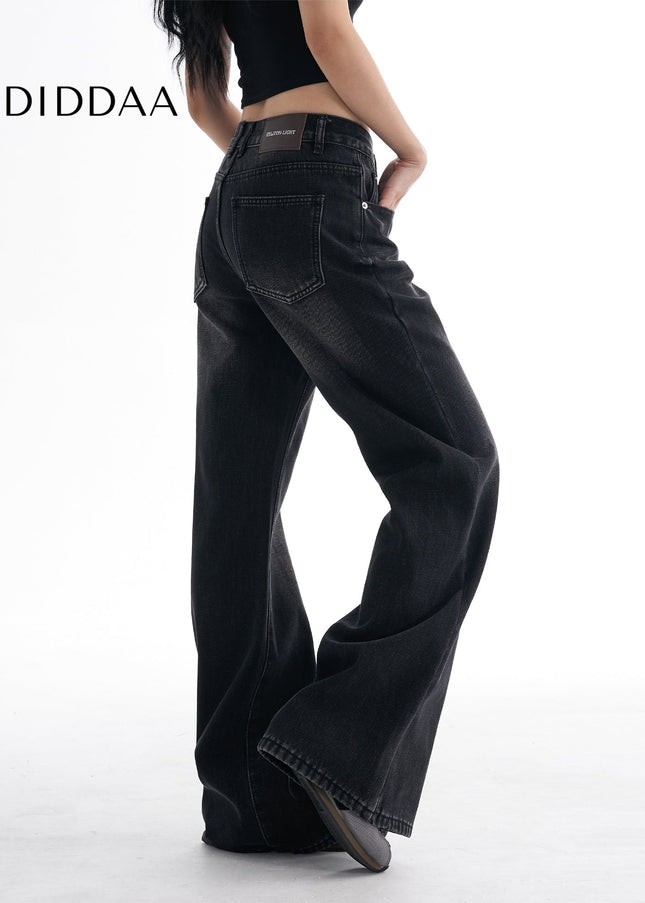 Whitened Distressed Wide-Legged Jeans for Women - Women’s Jeans