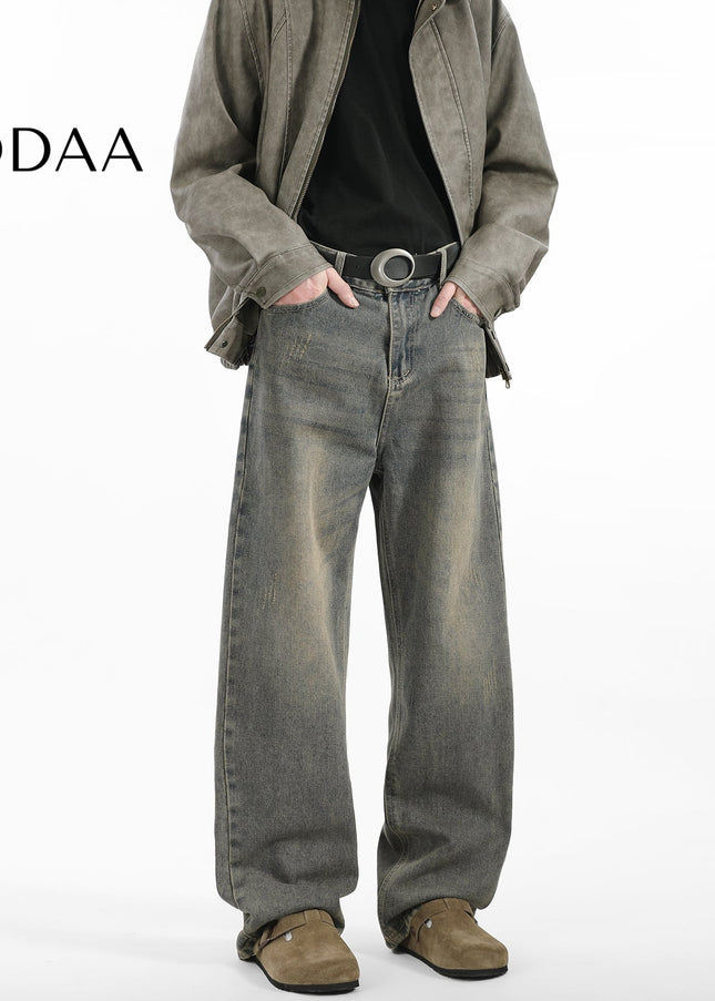 Yellow Clay Dyed Cleanfit High Street Jeans - Men’s Jeans