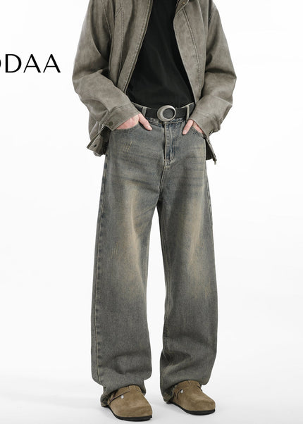 Yellow Clay Dyed Cleanfit High Street Jeans - Men’s Jeans