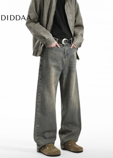 Yellow Clay Dyed Cleanfit High Street Jeans - Men’s Jeans