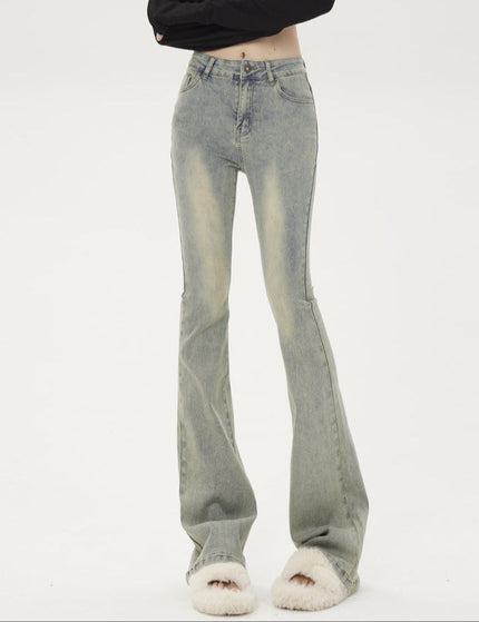 Yellow Clay High-Waisted Retro Bootcut Jeans - Women’s Jeans