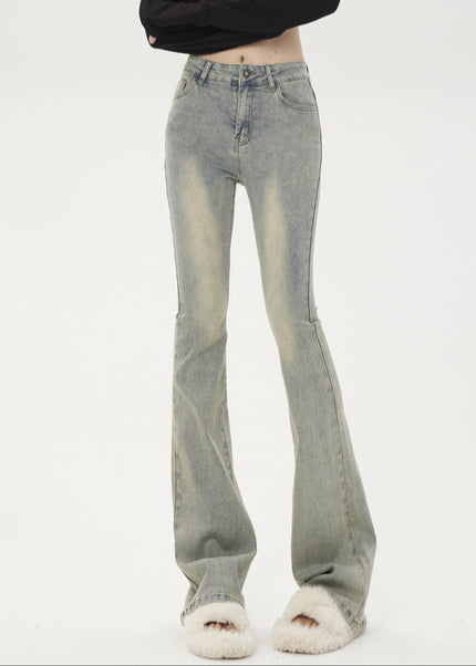 Yellow Clay High-Waisted Retro Bootcut Jeans - Women’s Jeans