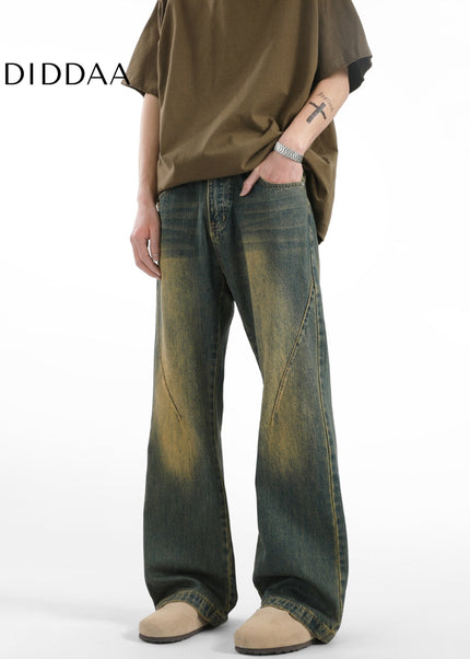 Yellow Distressed High Street Jeans for Men and Women - Men’s Jeans