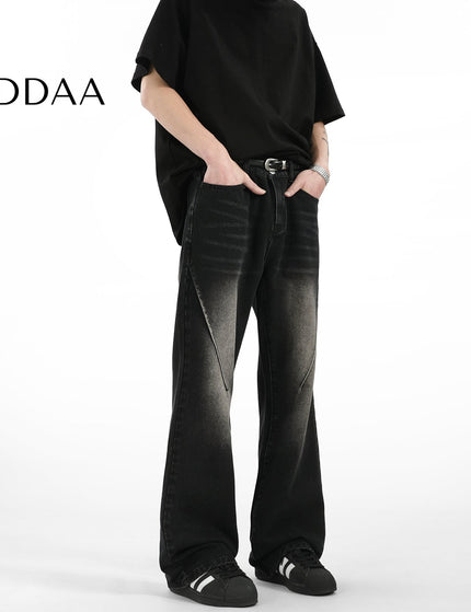 Yellow Distressed High Street Jeans for Men and Women - S / Black - Men’s Jeans