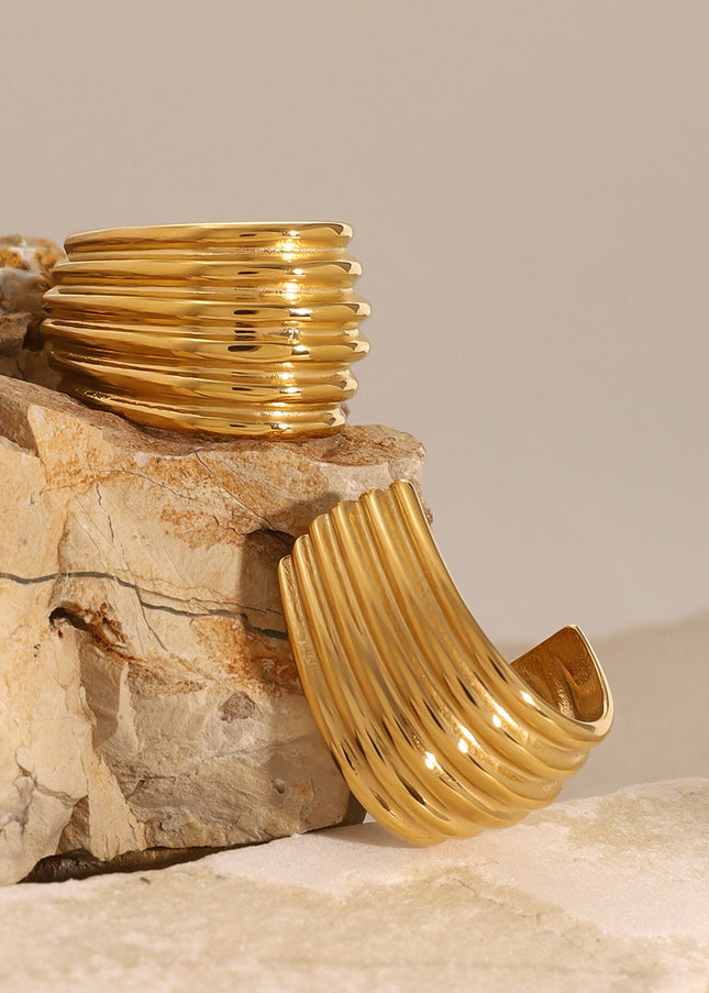 Jieding European and American stainless steel double C earrings exaggerated earrings high-end ins earrings European and American cross-border titanium steel jewelry women