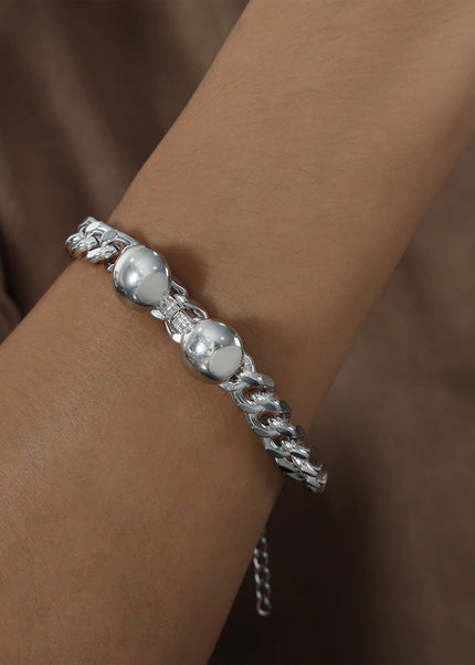 European and American new light luxury fashion personality niche design environmental protection titanium steel simple texture bracelet high-end jewelry women